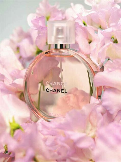 chanel perfume with flowers